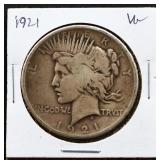 1921 peace dollar