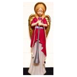 Vntg 34in angel w/ horn blow mold no cord NO SHIP