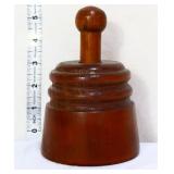 Vintage wood butter mold w/ cow