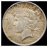 1922D peace dollar
