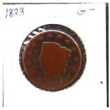 1823 large cent