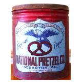 Vintage National Pretzel Company tin