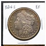 1884S Morgan silver dollar