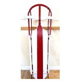 Vintage painted red/white sled