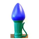 28in battery blue Christmas light blowmold NO SHIP