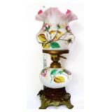 Vntg moss rose GWTW lamp