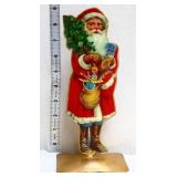 9.75in Santa w/ Christmas tree figure