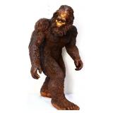 21in brown resin walking Bigfoot statue