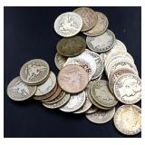 Lot of 40 barber quarters
