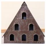 Zinc triangle birdhouse