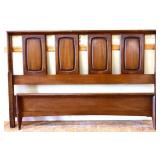 MCM full size bed w/ metal rails