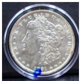 1891O Morgan silver dollar
