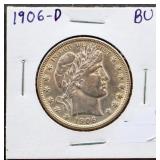 1906D barber half dollar
