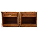 Pair vintage 1 drawer nightstands see photos
