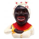 Cast iron mechanical americana lady bank