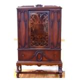 1920s 1 door, 1 drawer china cabinet, see photos