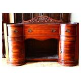 Vintage fancy 2 door 3 drawer buffet, see photos