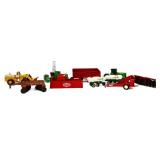 Lot of miniature tractors & farm implements