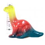 Fenton 3in topaz/red/teal dinosaur
