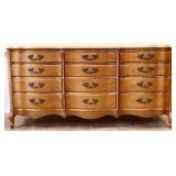 Vintage French Provincial triple dresser
