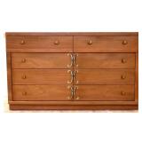 MCM Johnson Carper 8 drawer dresser