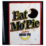 Metal Eat Mo Pie Moon Pie sign