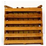 Vintage wood egg crate
