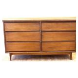 MCM 6 drawer flat front dresser