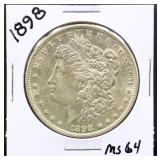 1898 Morgan silver dollar