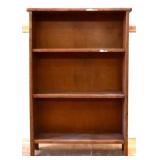 Wood 3 shelf bookcase see pics