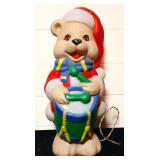 Vtg 29in teddy bear blow mold see pics NO SHIP