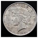 1922 peace dollar