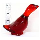 Fenton amberina goose figure