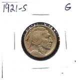1921S buffalo nickel