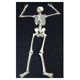 Vntg cardstock Halloween jointed skeleton