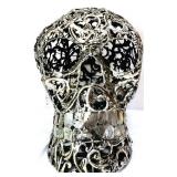 18in long, 14.5in tall metal cut out skull head