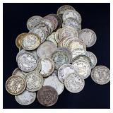 Lot of 50 barber dimes