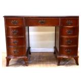 Vintage mahogany leather top desk see photos
