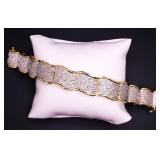 Genuine diamond tennis bracelet