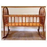 Vintage wood cradle
