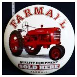 Metal 16in diameter Farmall button sign