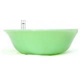Vntg Fire King jadeite jane ray 8.25in veggie bowl