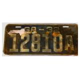 1932 Georgia license plate