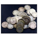 Lot of 50 barber dimes