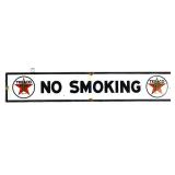 Vntg porcelain 23x4 Texaco No Smoking sign