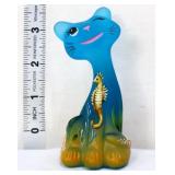 Fenton 3in FAGCA 2013 blue under the sea happy cat
