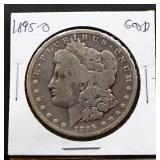 1895O Morgan silver dollar