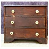Vintage 3 drawer child size chest