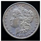 1878 Morgan silver dollar