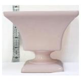 Napco pink milk glass pedestal planter
